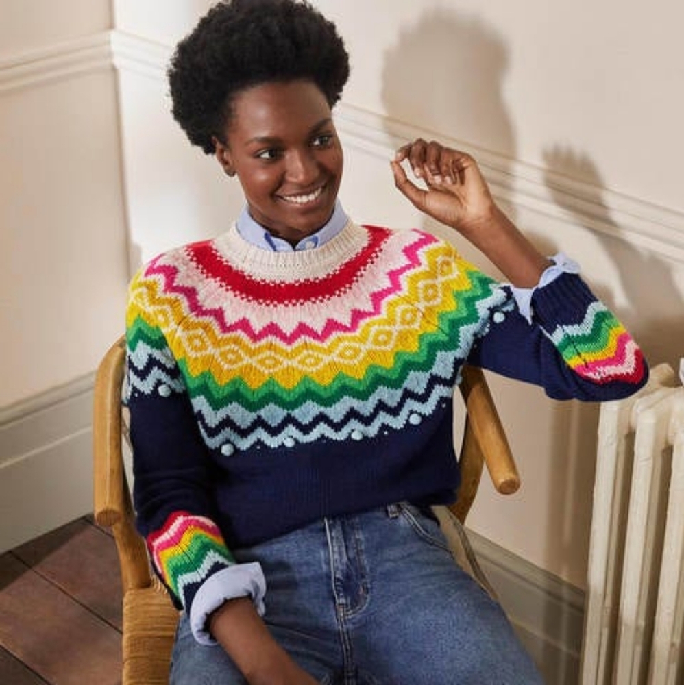 Boden Relaxed Fair Isle Sweater